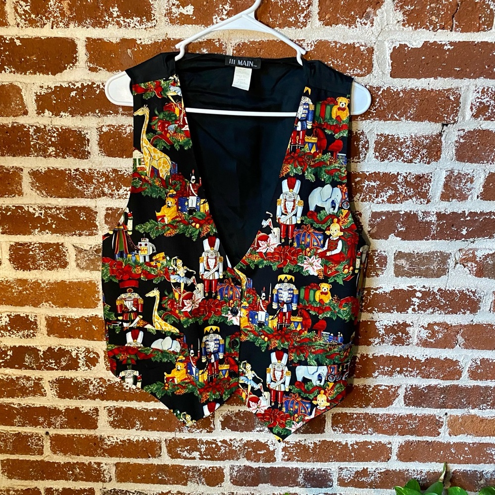 Vintage nutcracker Christmas vest - Picture 2 of 6